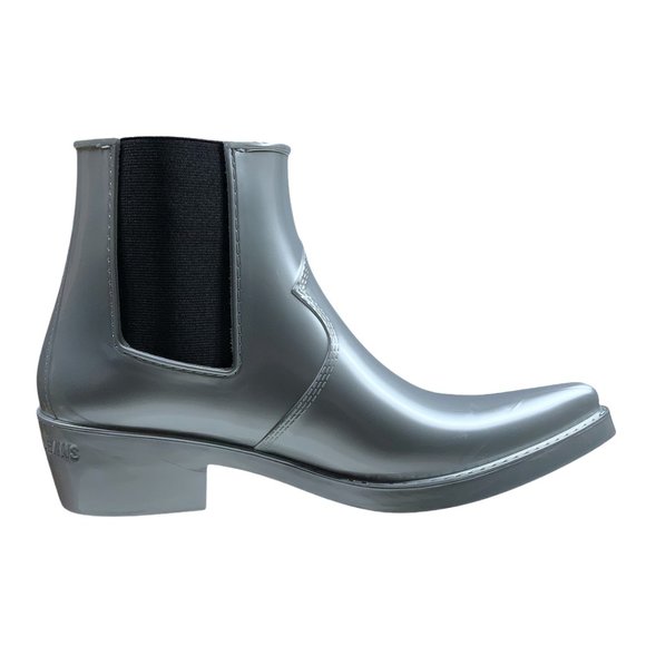 Calvin Klein Cole Metallic Rubber Ankle Boots - Picture 4 of 11